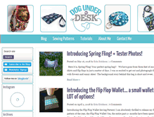 Tablet Screenshot of dogundermydesk.com